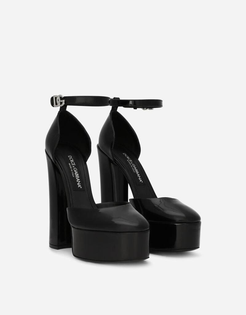 Dolce & Gabbana Polished calfskin platforms outlook