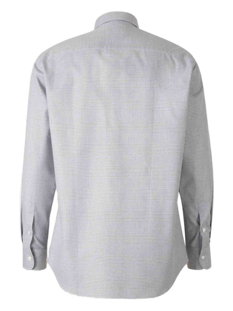 Brioni long-sleeve checked shirt outlook