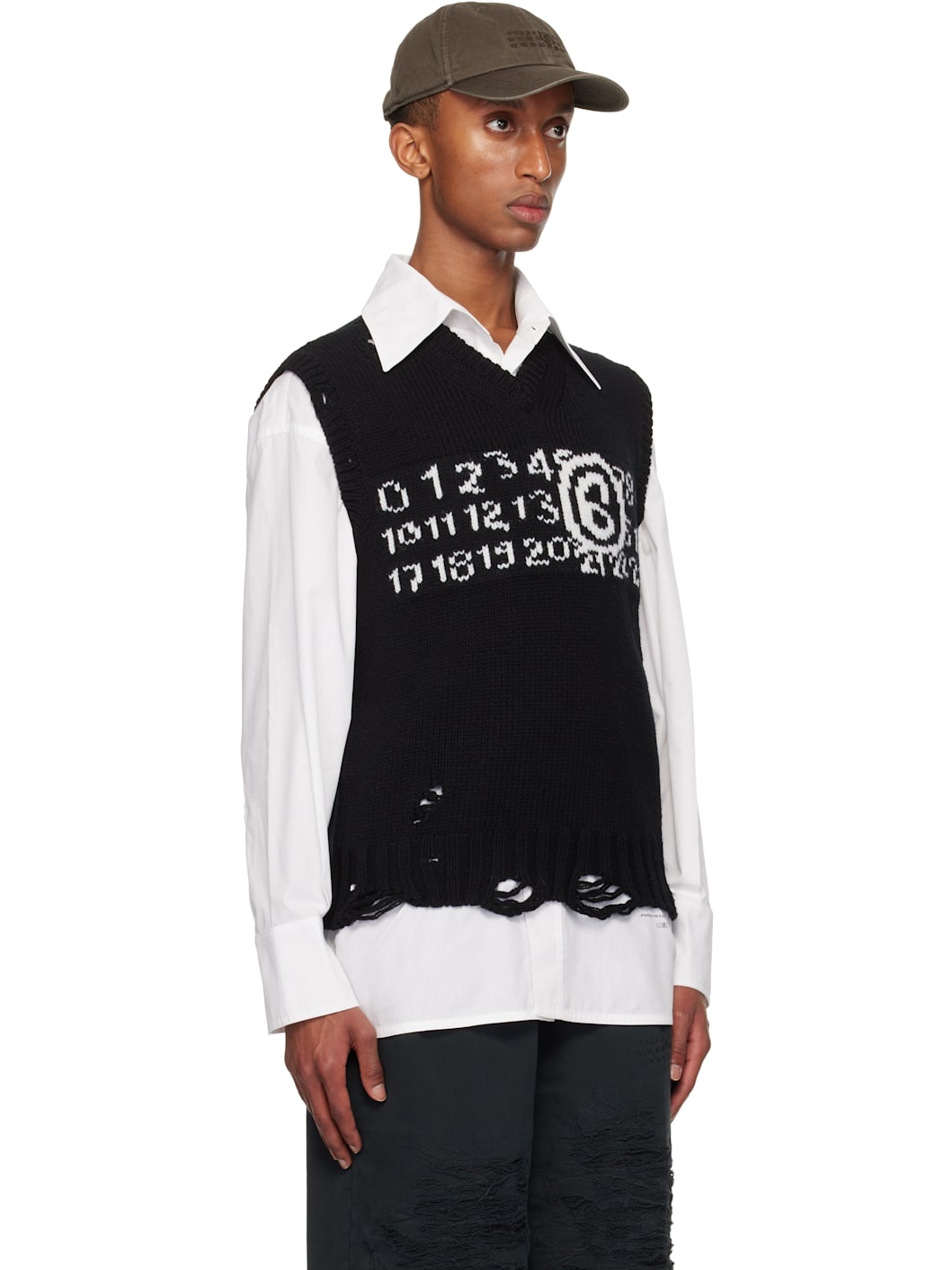 Black Numeric Vest - 2
