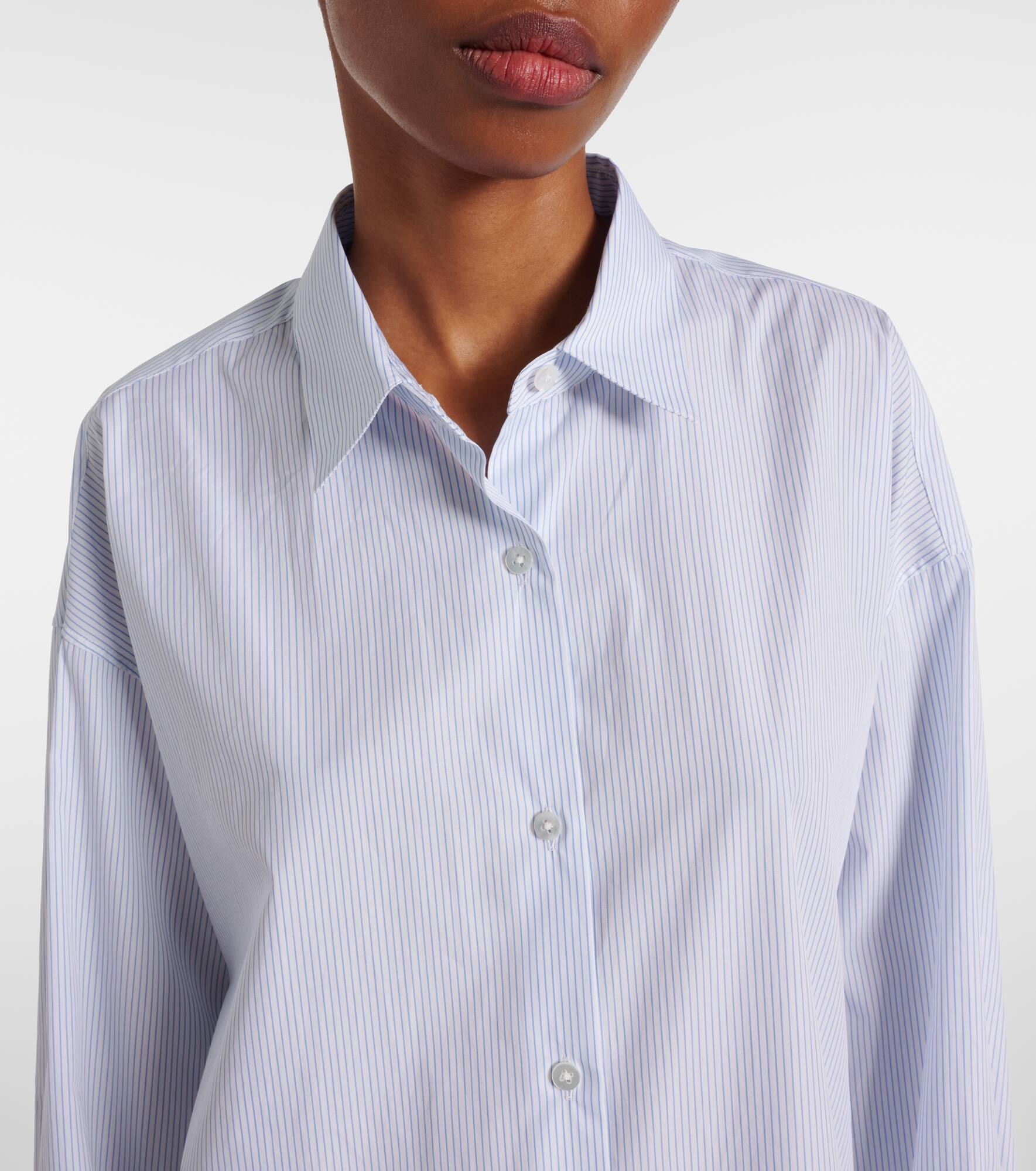 Caster striped cotton poplin shirt - 4