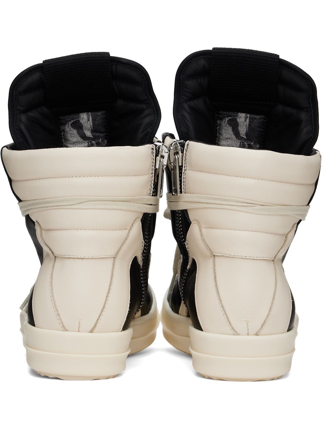 Black & Off-White Hollywood Geobasket Sneakers - 2