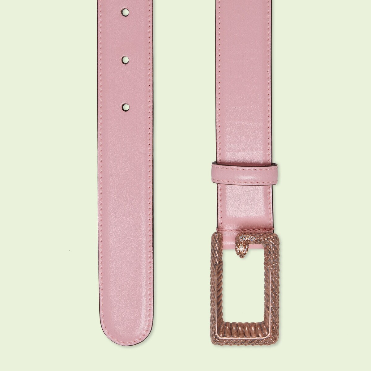 Belt with Square G snake buckle - 2