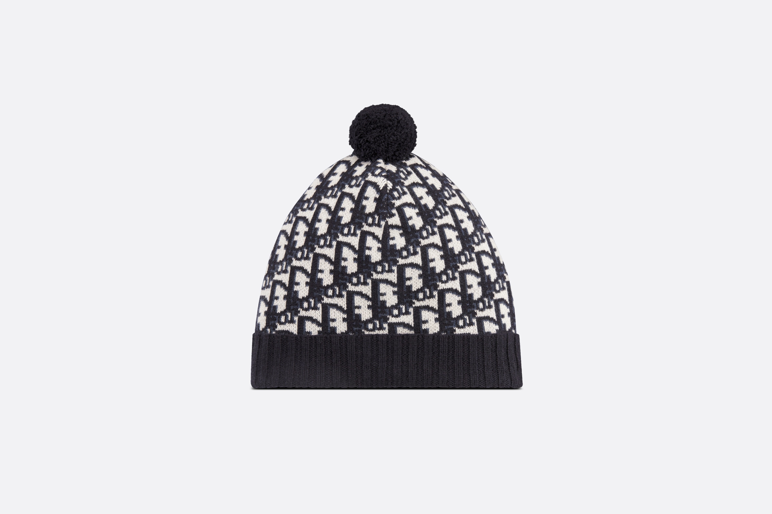 【無料郵送/関税込/正規品】 (W) Dior Oblique Pompom Beanie Na Dior Dior Oblique Pompom Beanie | REVERSIBLE