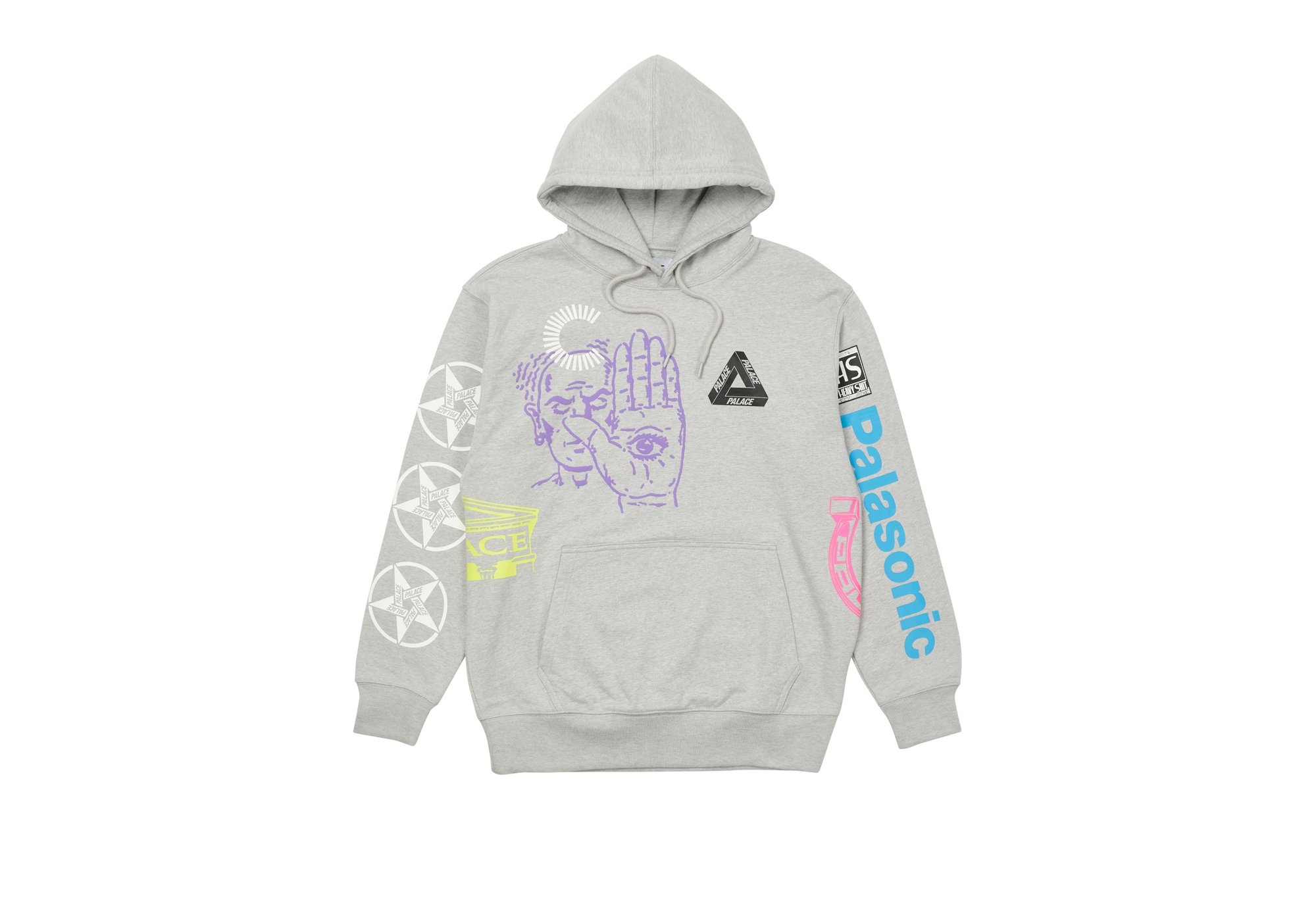 PALACE CANNONDALE MAD BOY HOOD GREY MARL - 1