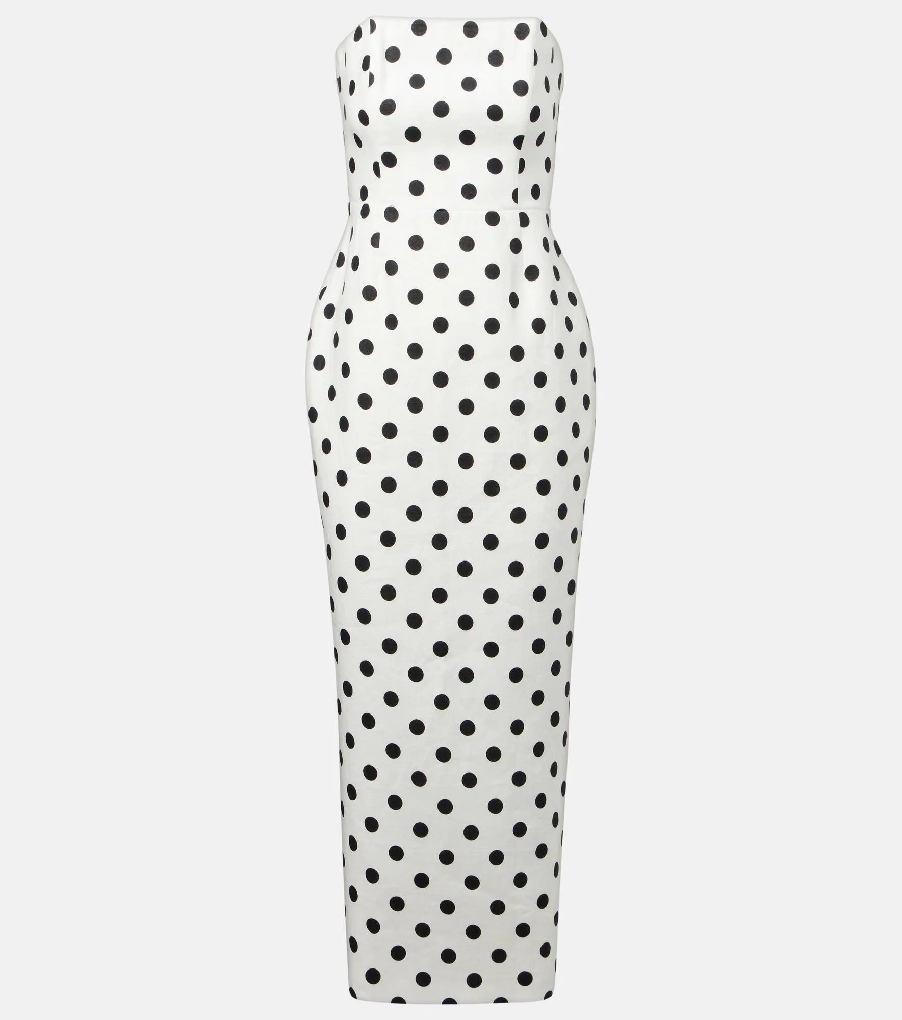 Romeo polka-dot linen maxi dress - 1