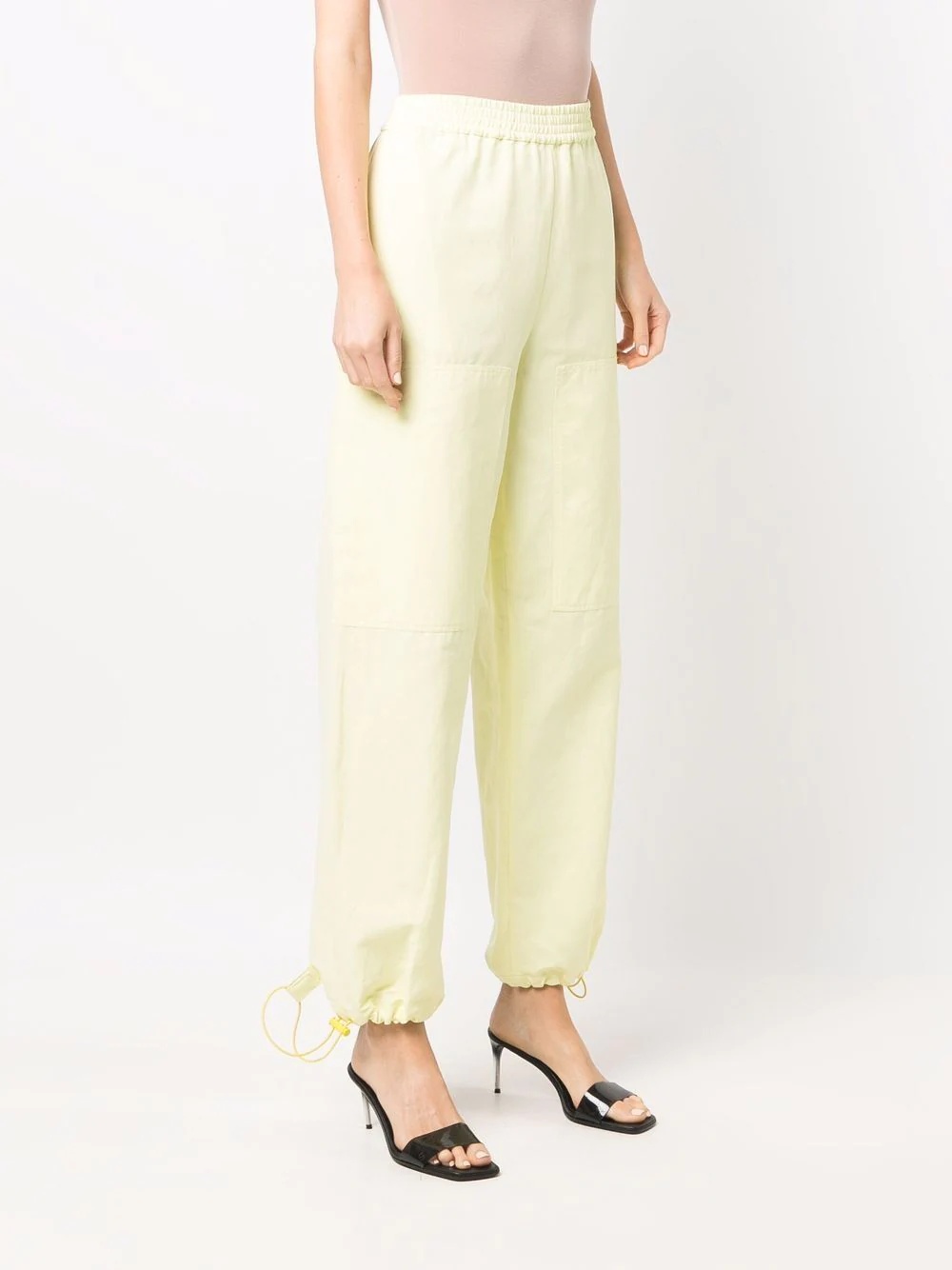 drawstring cuff track pants - 3