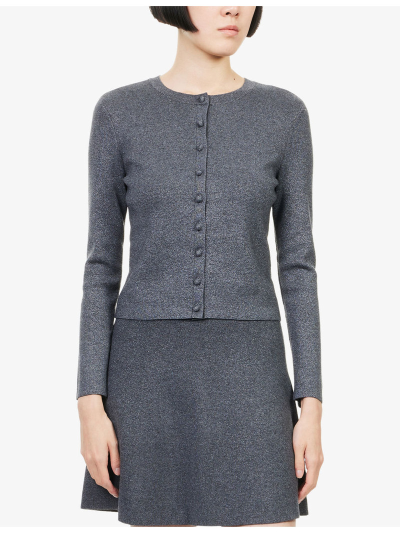 Anzu Round-Neck Knitted Cardigan 3