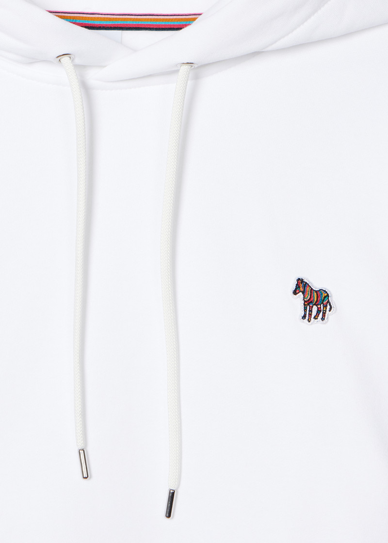 Paul Smith Women's White Zebra Logo Hoodie outlook