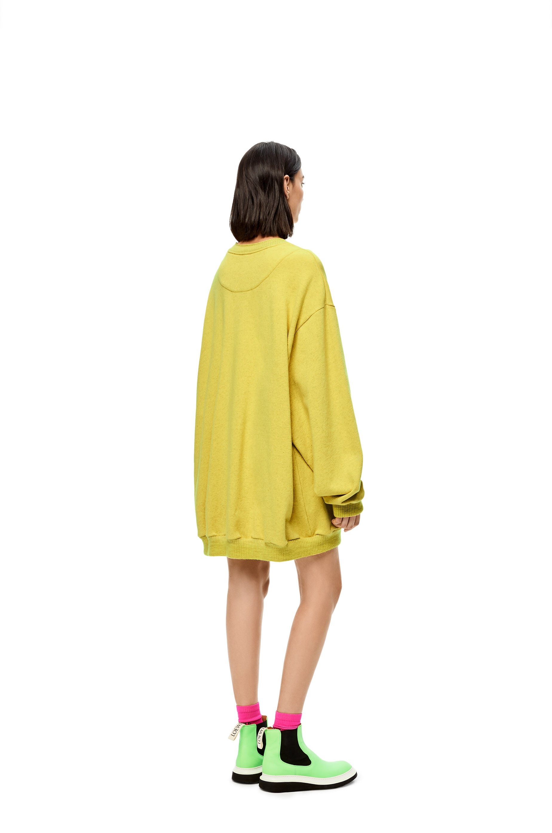 Anagram sweatshirt dress in cotton - 4