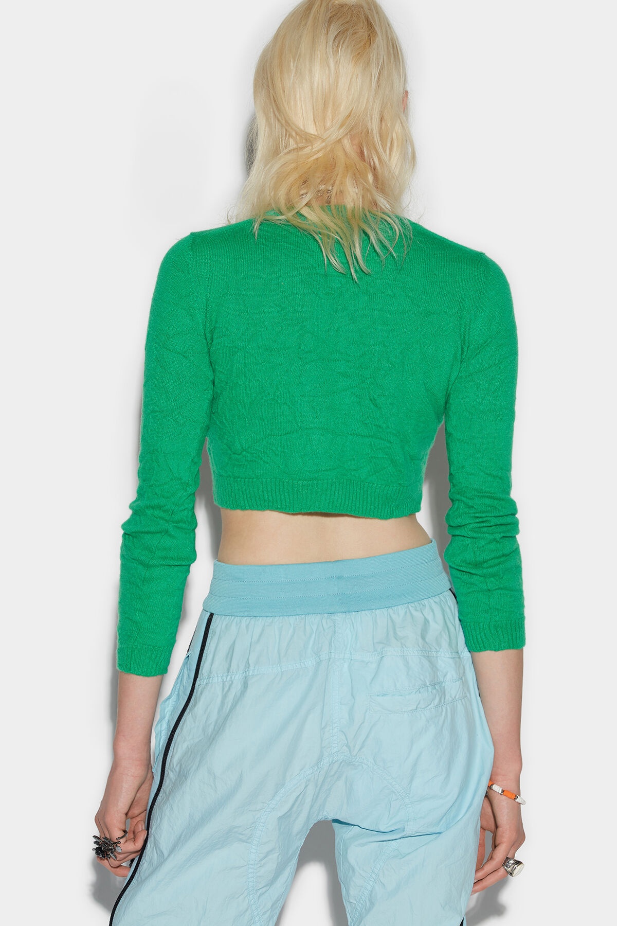 CROP KNITTED SWEATER - 2