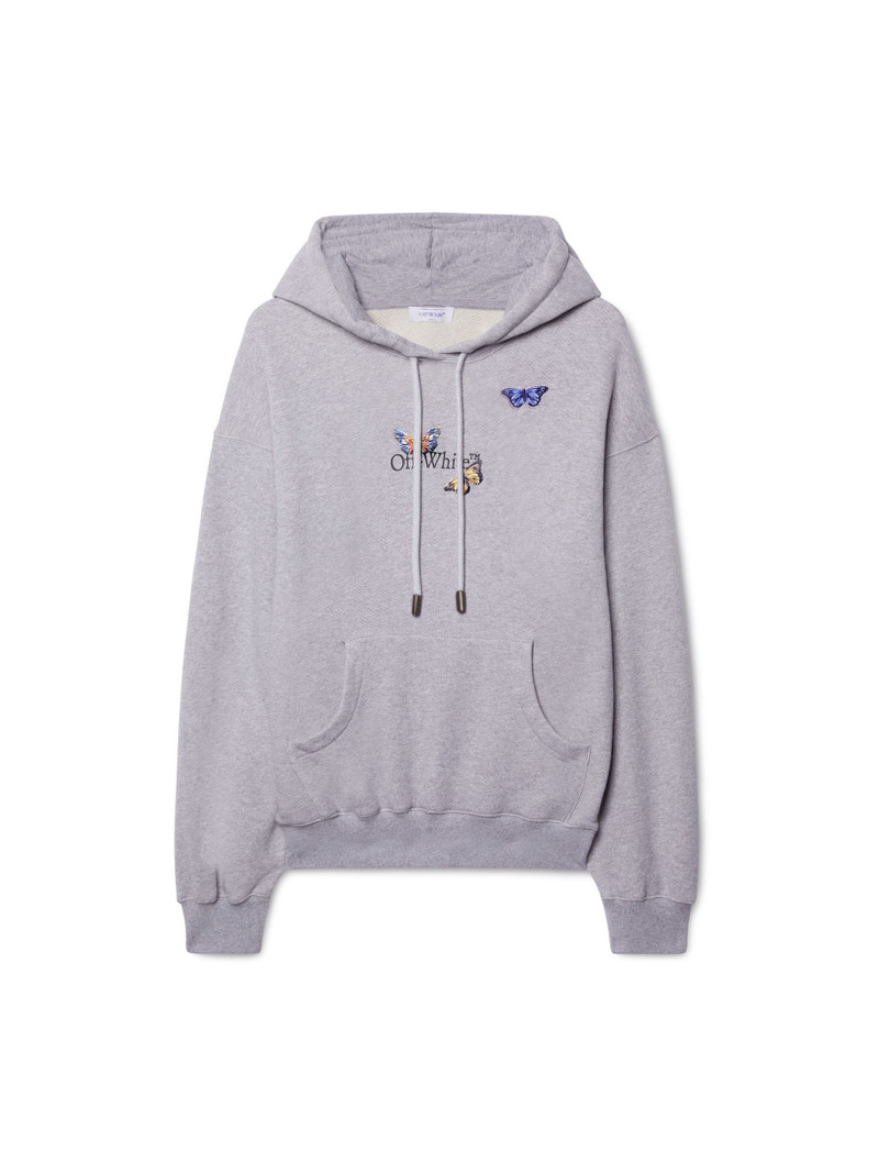 Gray Bookish Butterfly Hoodie 1