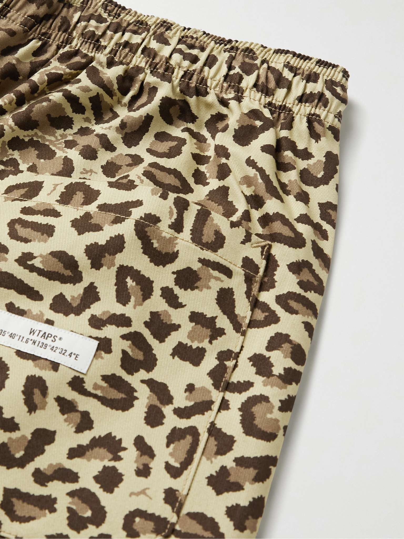 Seagull Leopard-Print Cotton-Twill Drawstring Trousers - 5