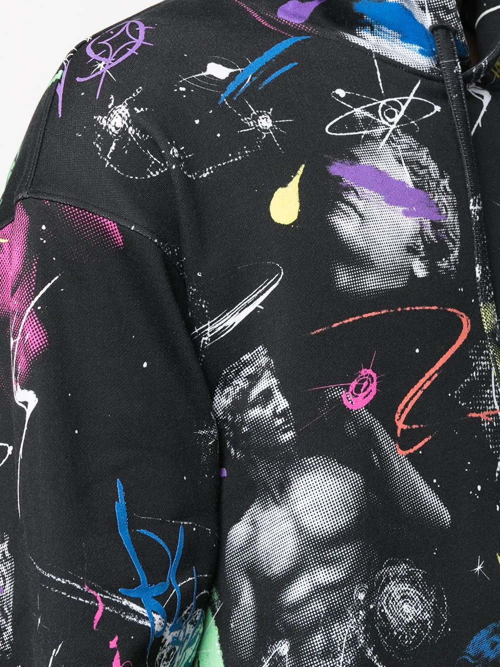 galaxy print hoodie - 5