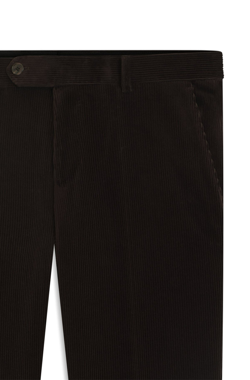 BECKHAM X BOSS PLEAT-FRONT TROUSERS IN STRIPED COTTON 6