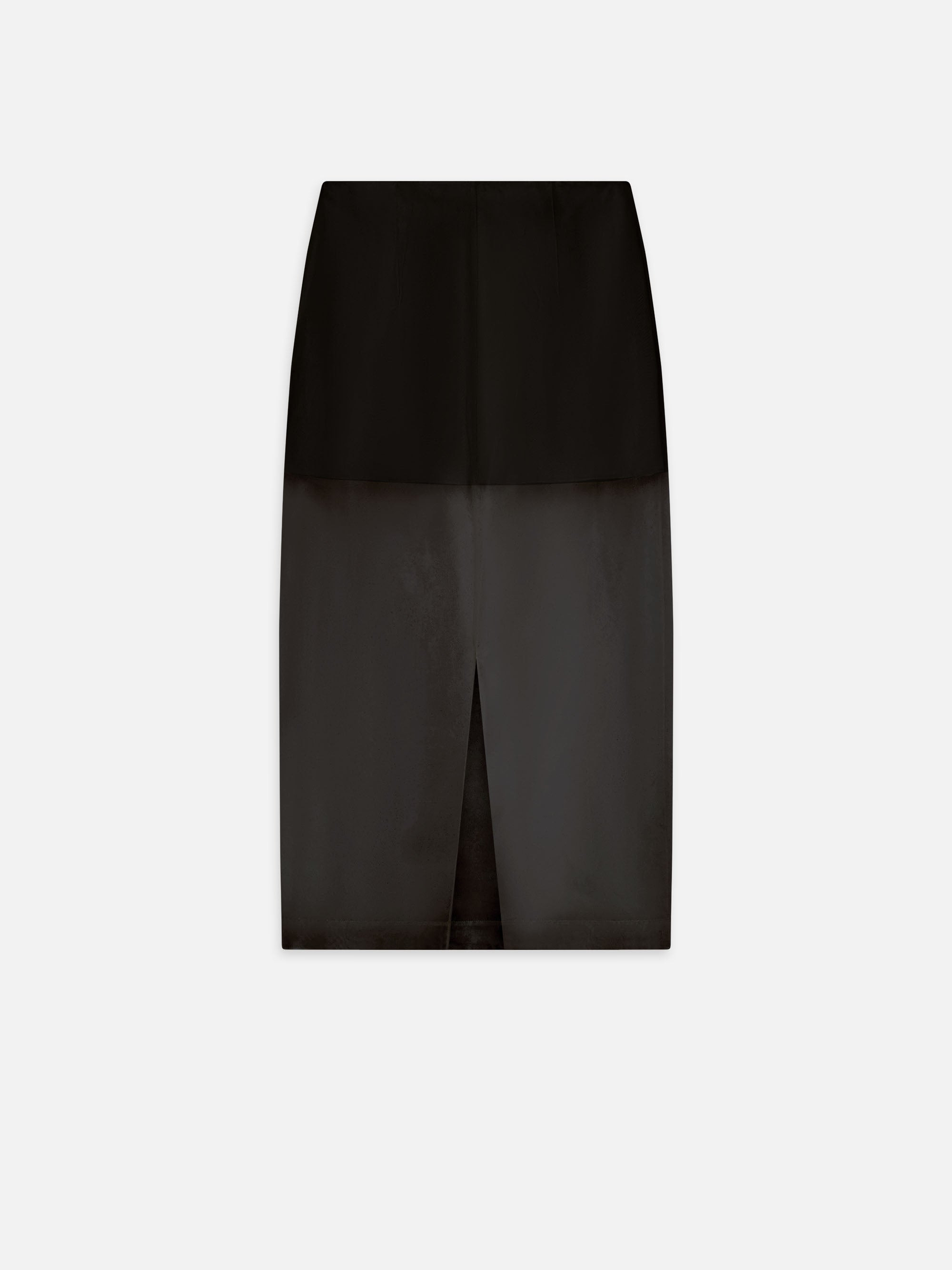 The Silk Organza Skirt in Black - 3