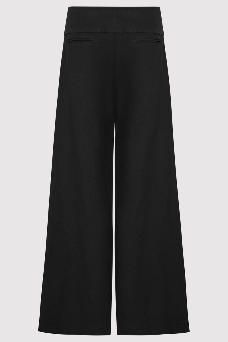 ST. AGNI Wide Waistband Pants - Black outlook