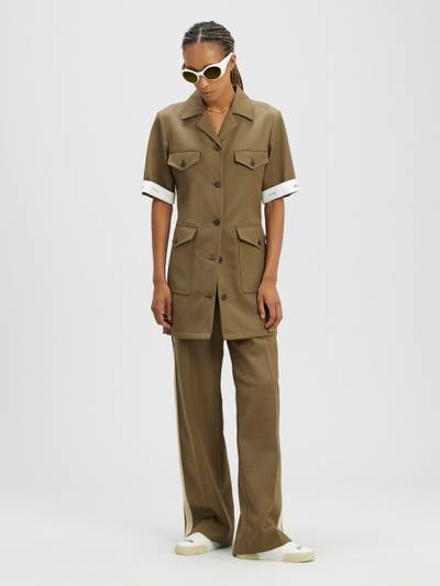 Palm Angels Reverse Band Military Dress outlook