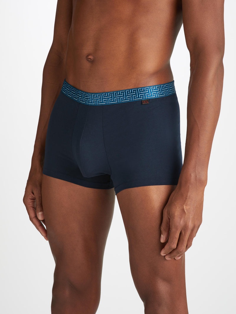Men's Boxer Briefs Band 63 Pima Cotton Stretch Navy - 5