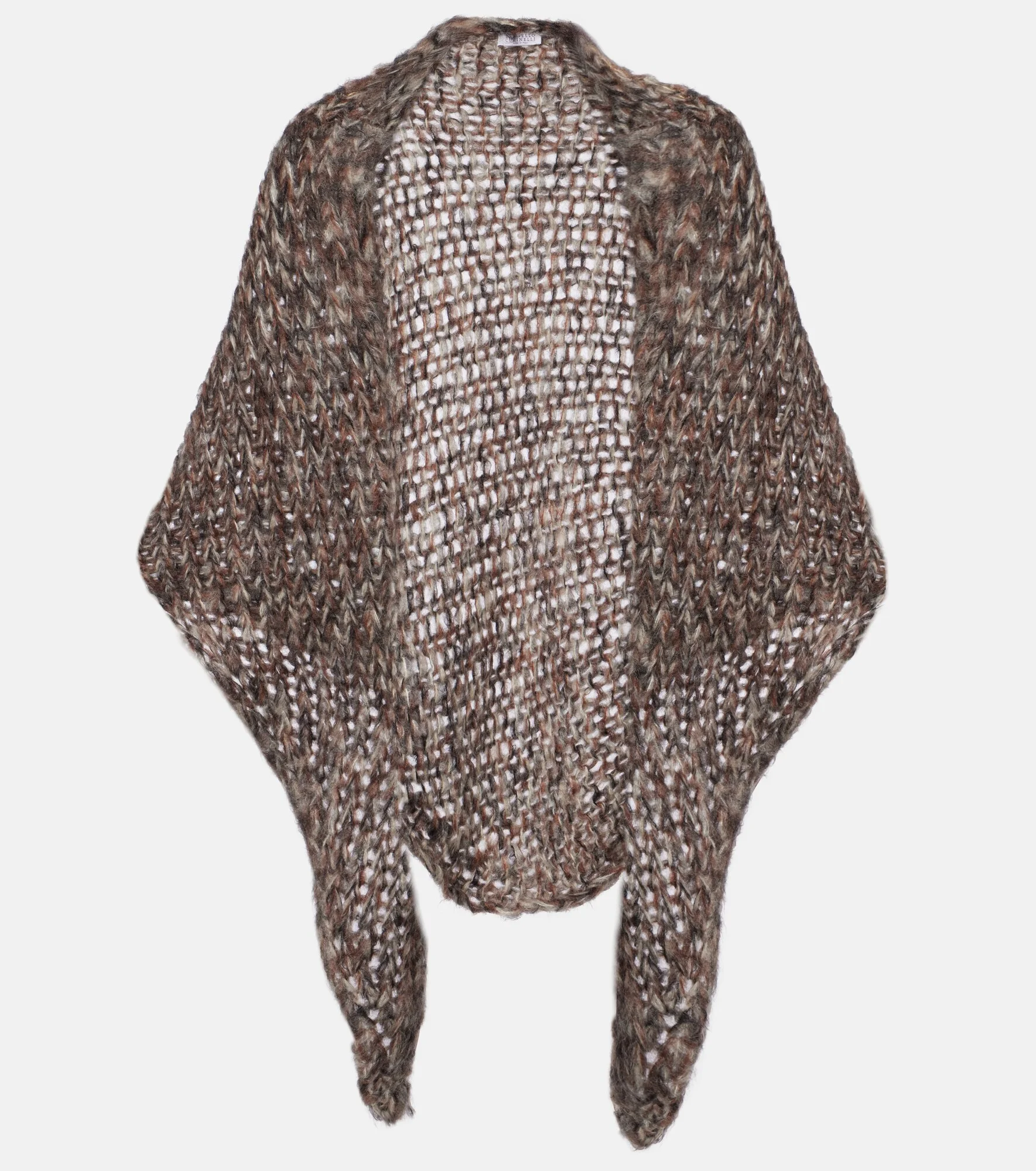 Mohair-blend poncho - 1