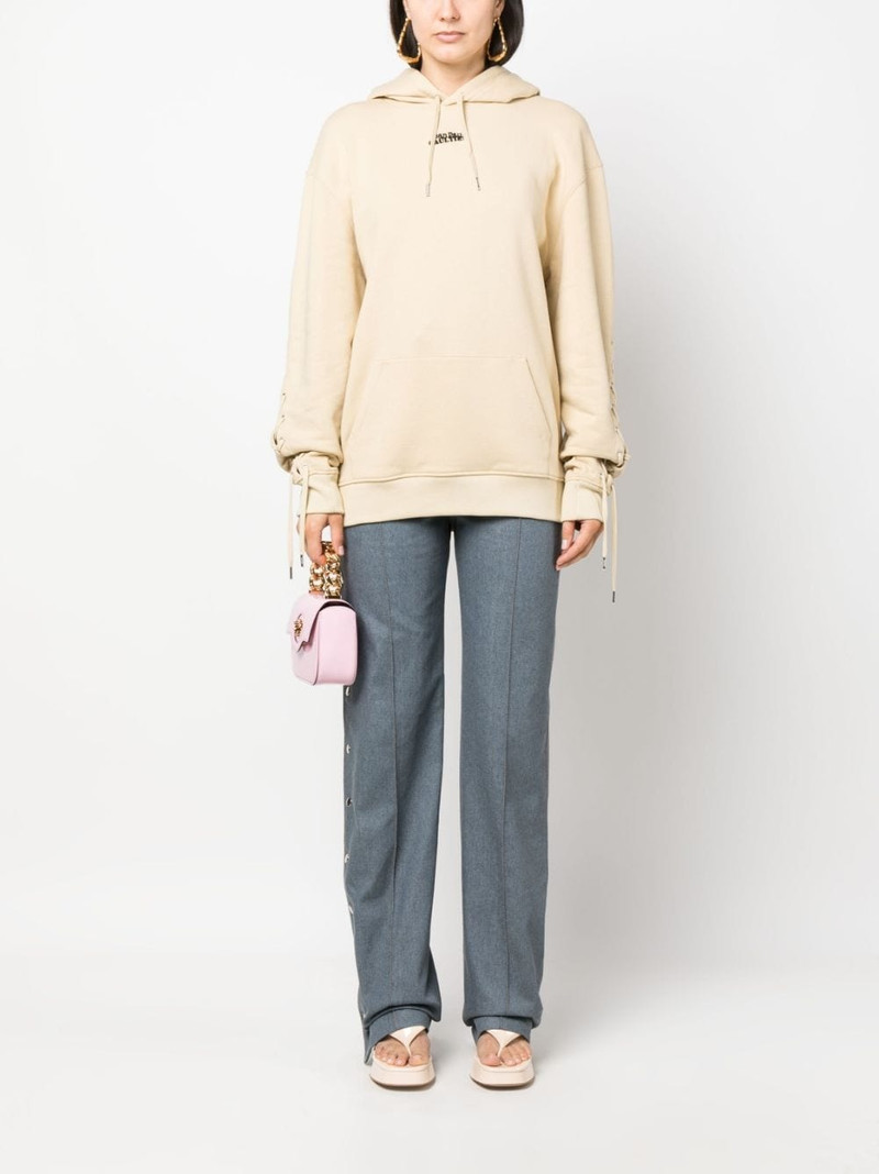 Jean Paul Gaultier lace-up hoodie outlook