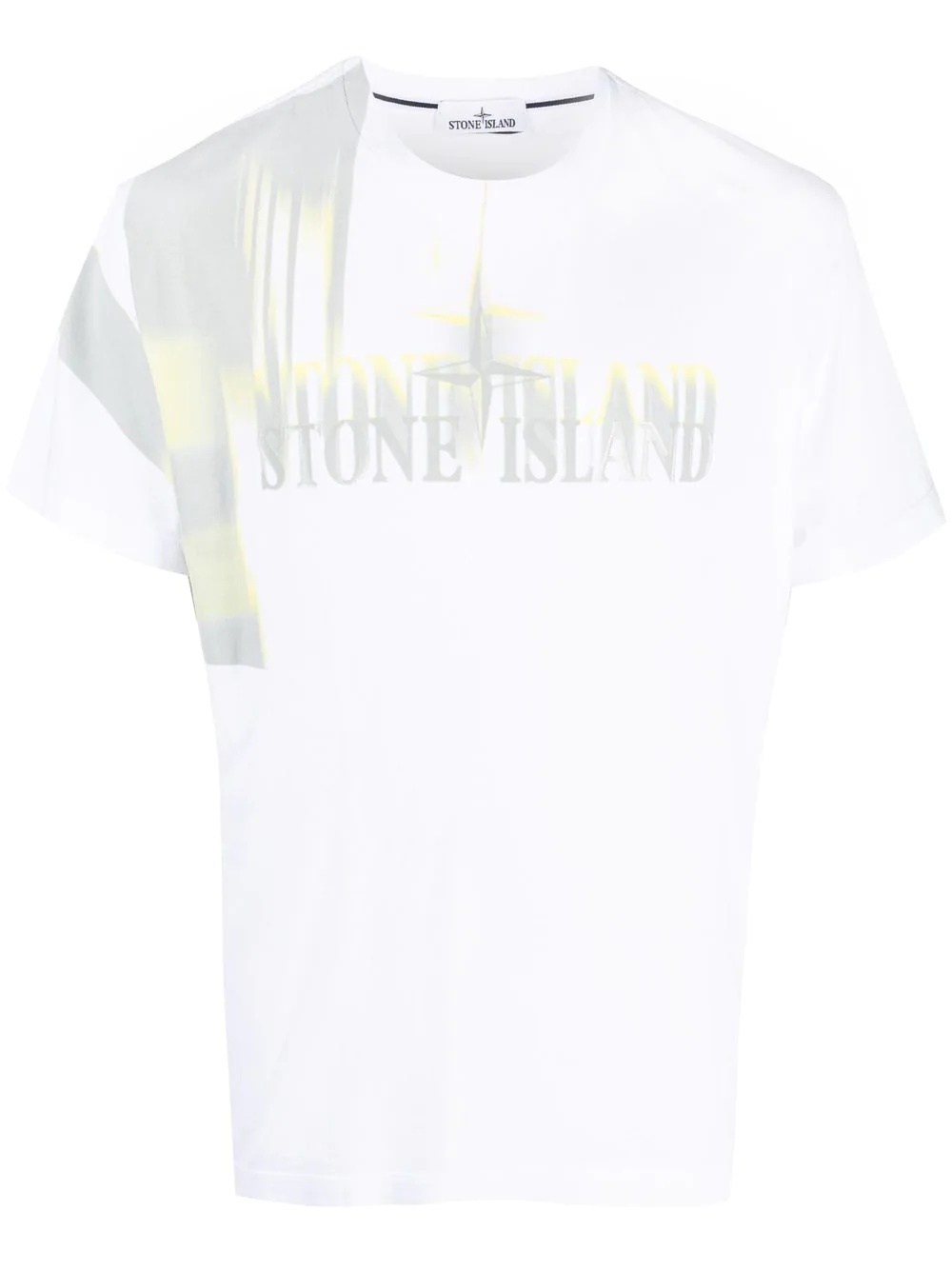 blurred logo print T-shirt - 1