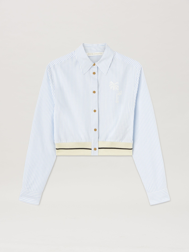 Palms Stripes Crop Shirt 1