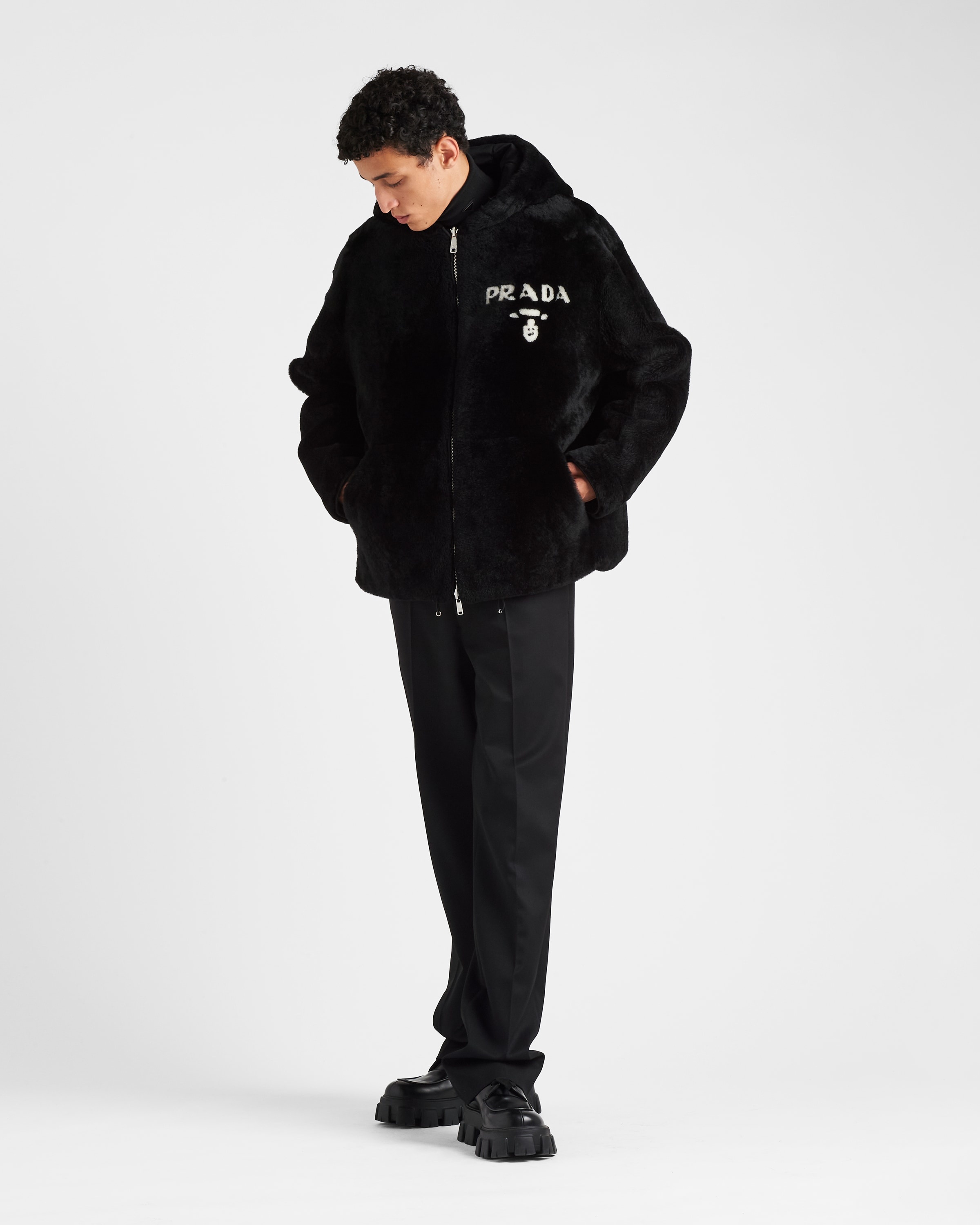 Reversible shearling jacket - 2