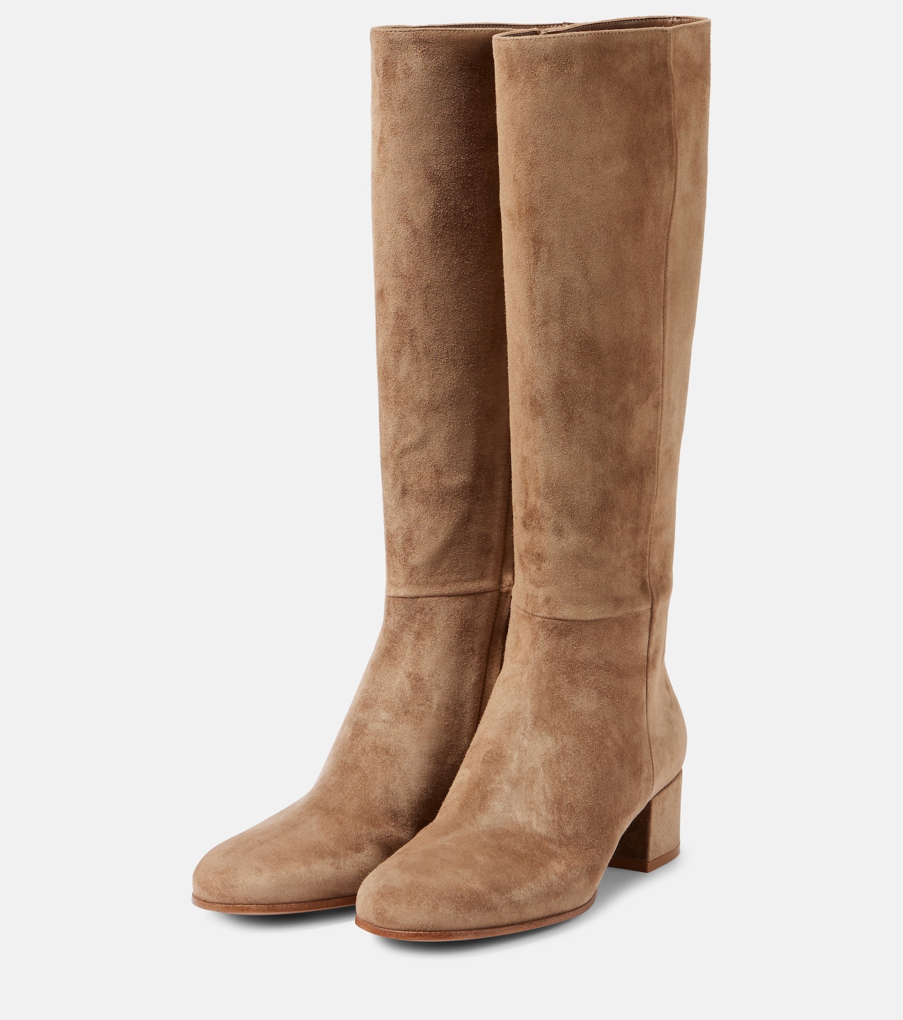 45 suede knee-high boots - 5