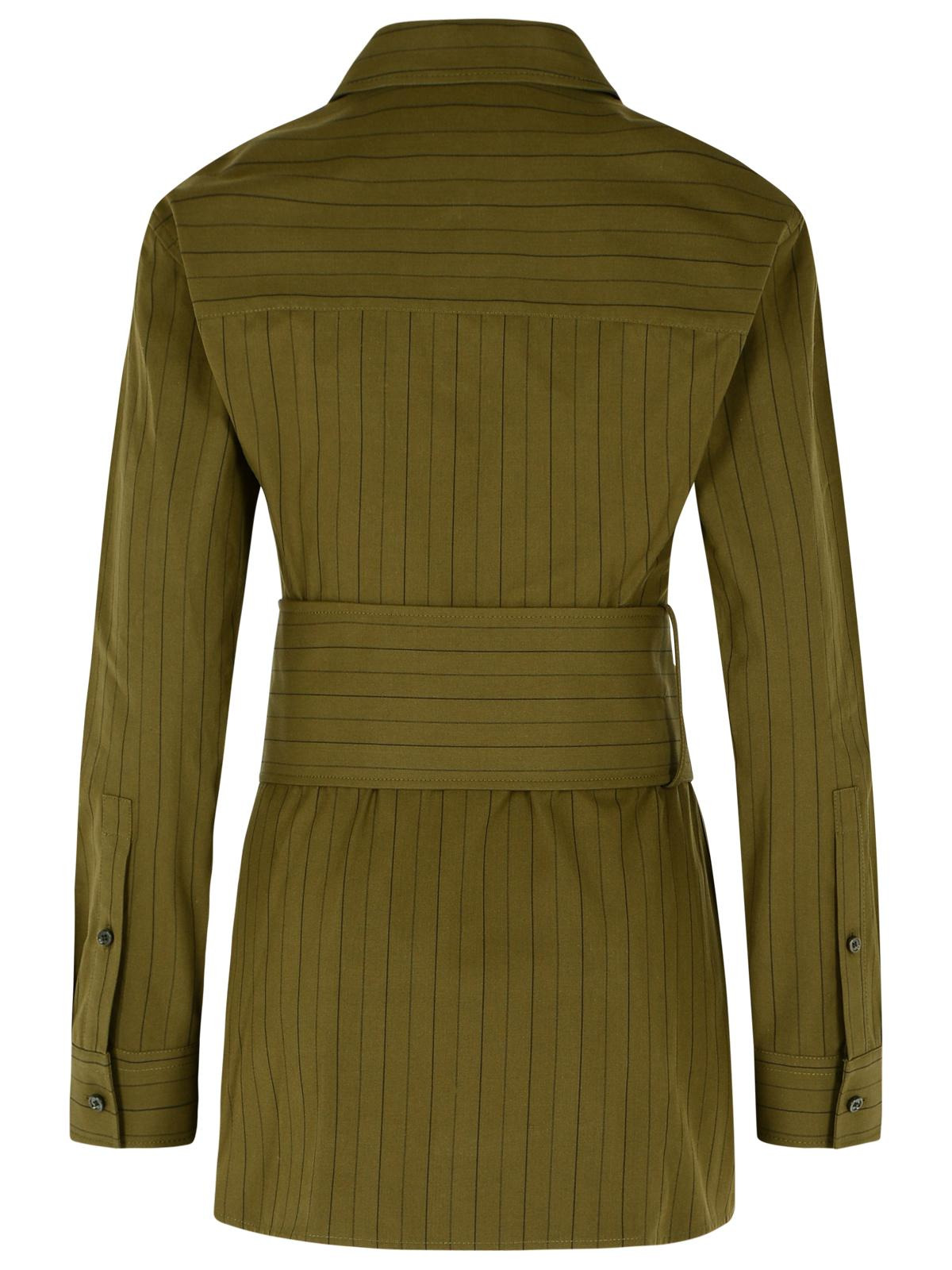 Burberry Green Cotton Mini Dress Women - 3