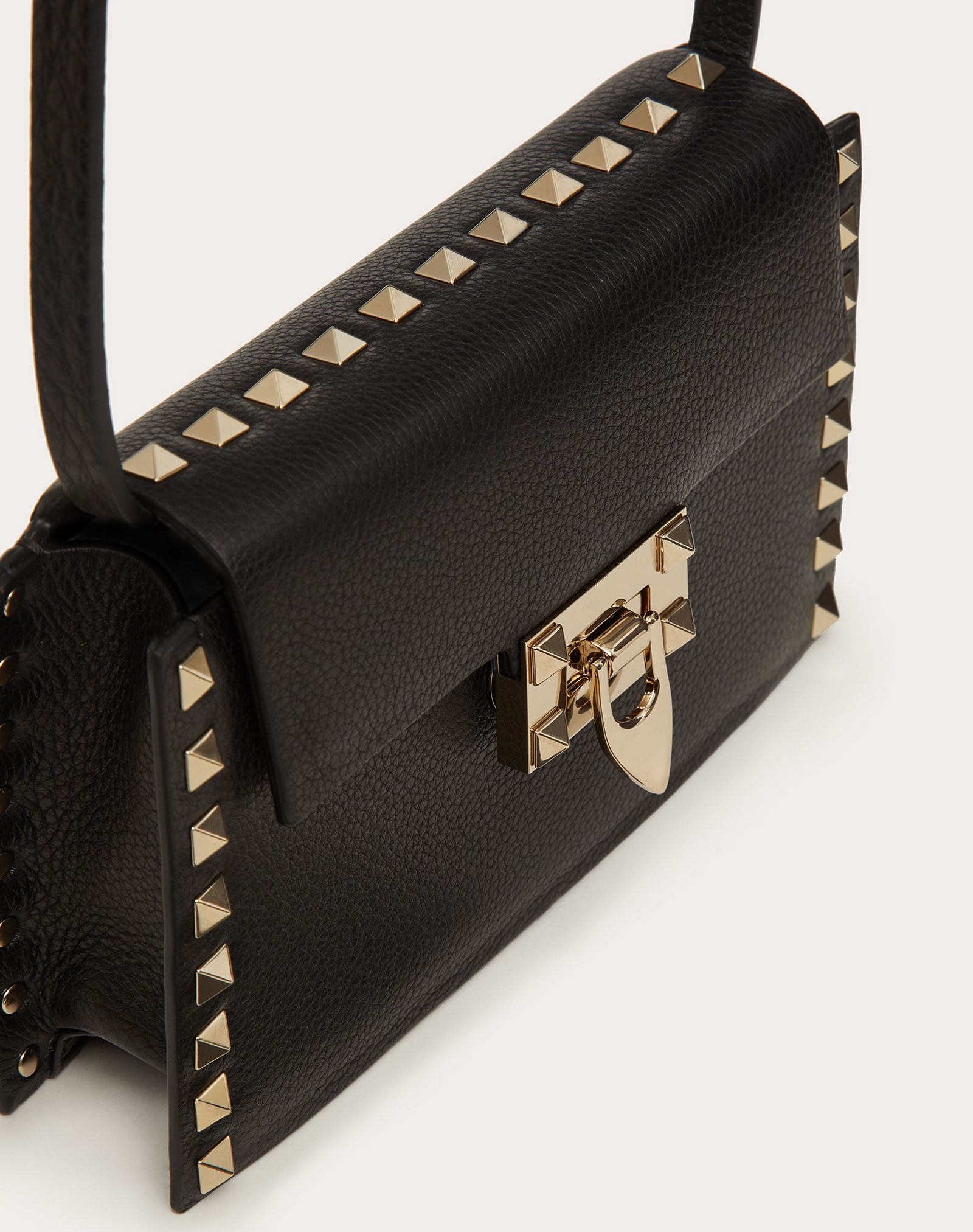 Rockstud Grainy Calfskin Crossbody Bag - 5