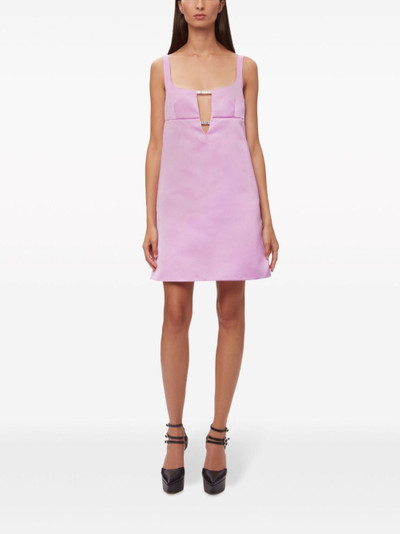 NINA RICCI crystal-embellished satin minidress outlook