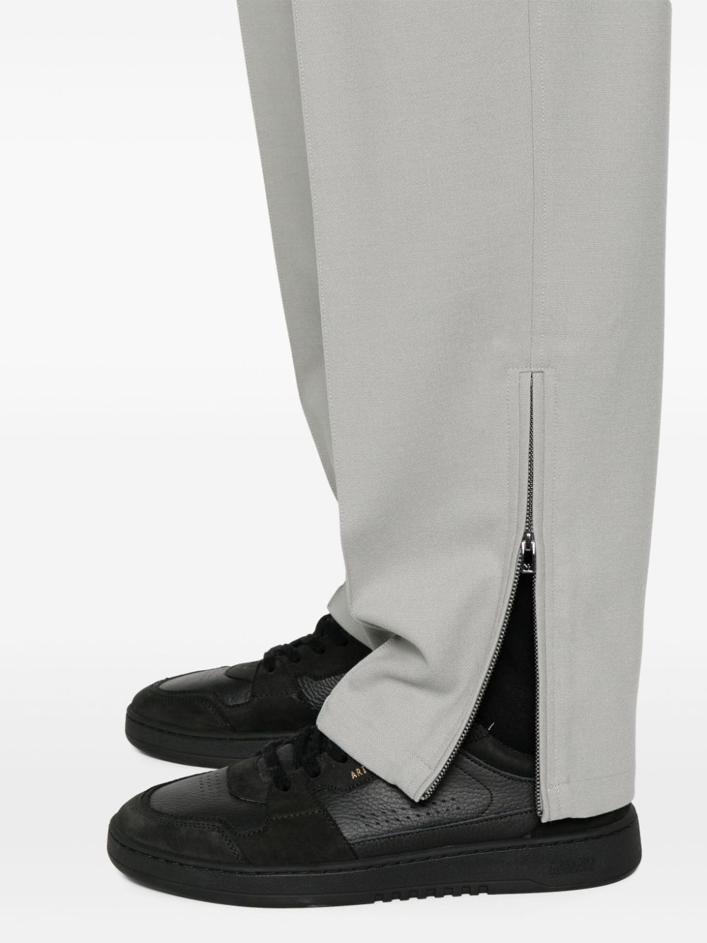 raised-seam straight trousers - 5