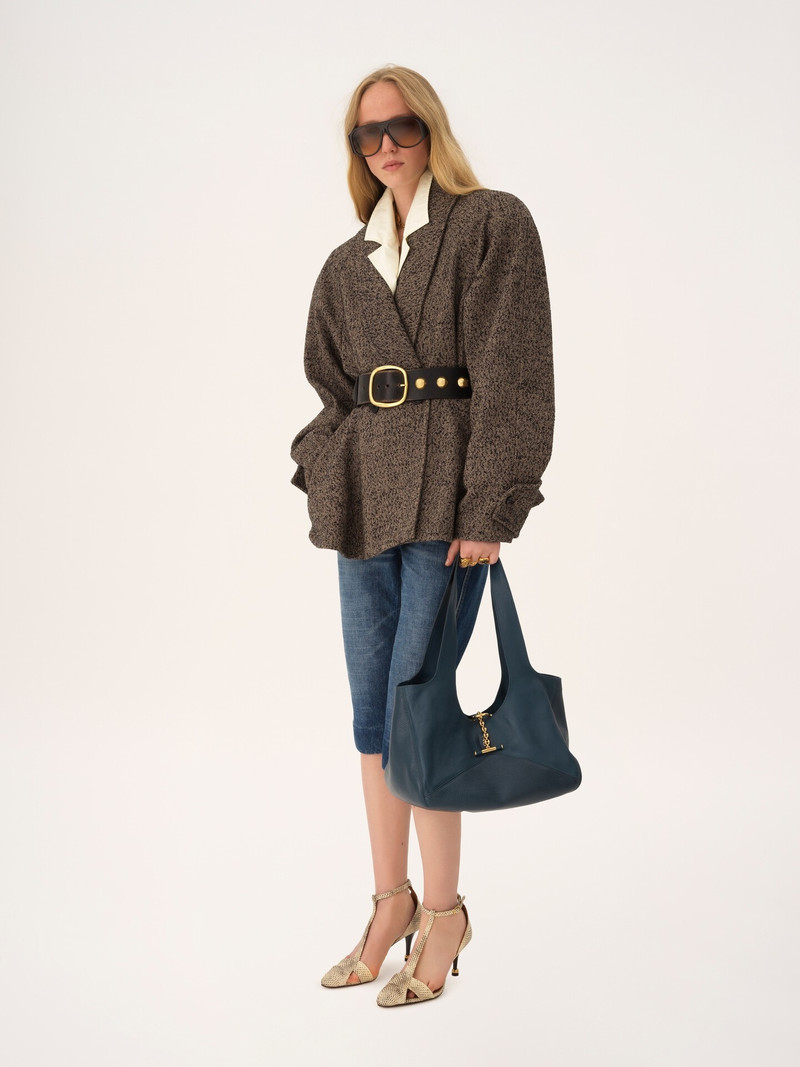 CHLOÉ BALLOON EAST-WEST TOTE BAG IN GRAINED LEATHER 7