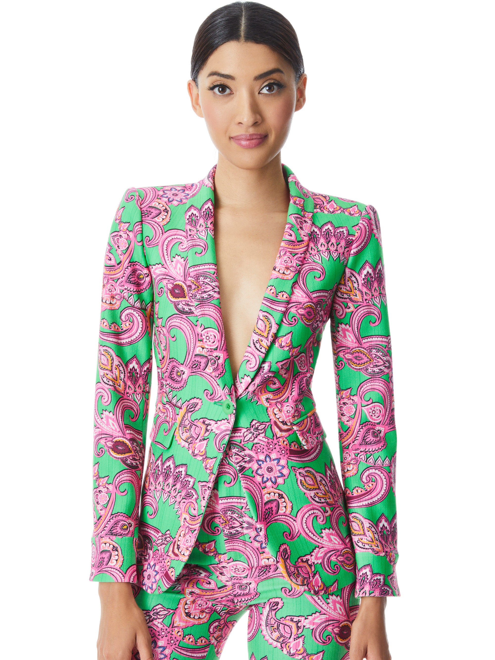 MACEY CUFFED SHAWL COLLAR BLAZER - 2