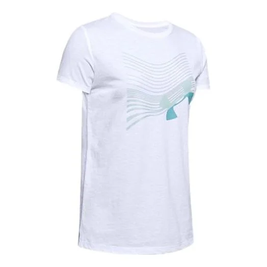 (WMNS) Under Armour Branded Training Sports Short Sleeve White 1355647-100 - 1