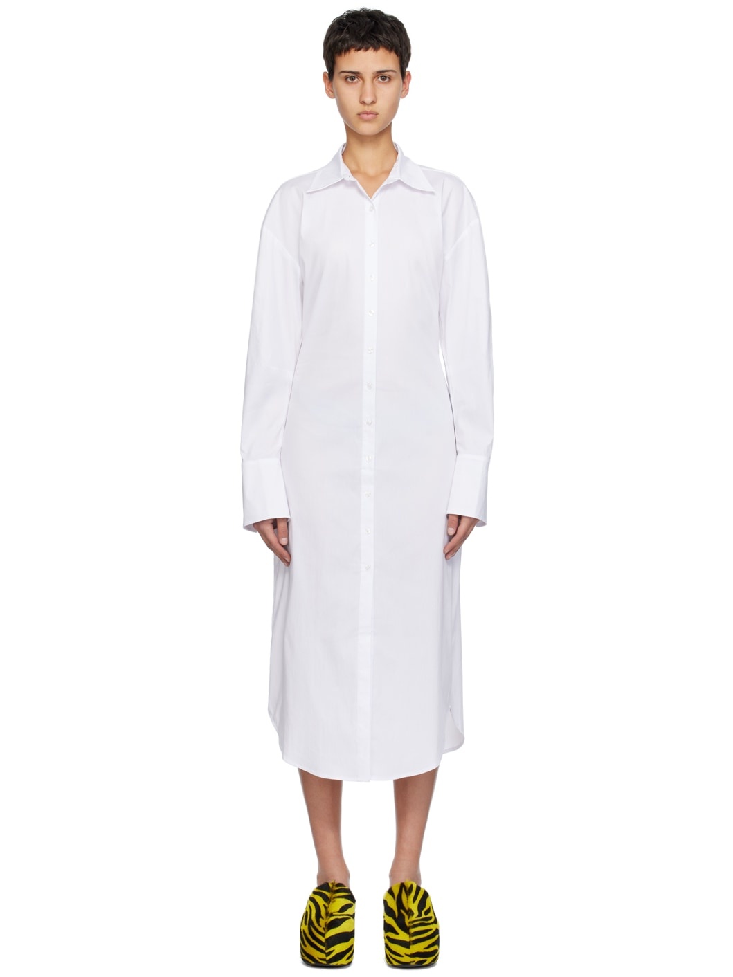 White Kerr Midi Dress - 1