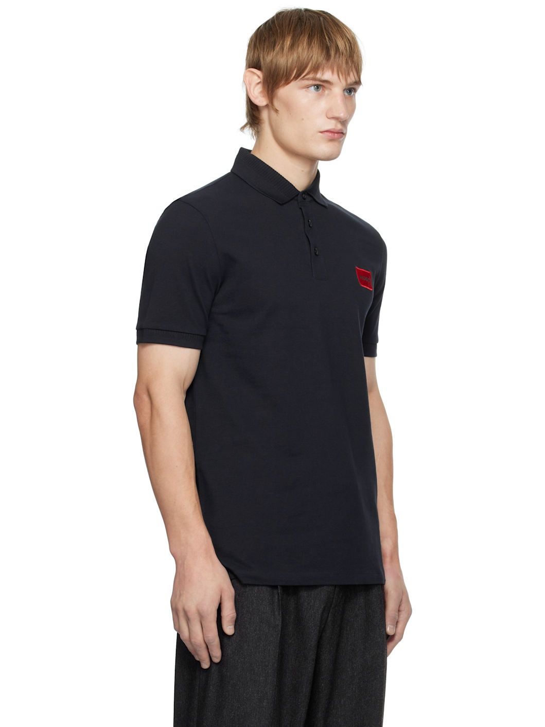 Navy Logo Patch Polo - 2