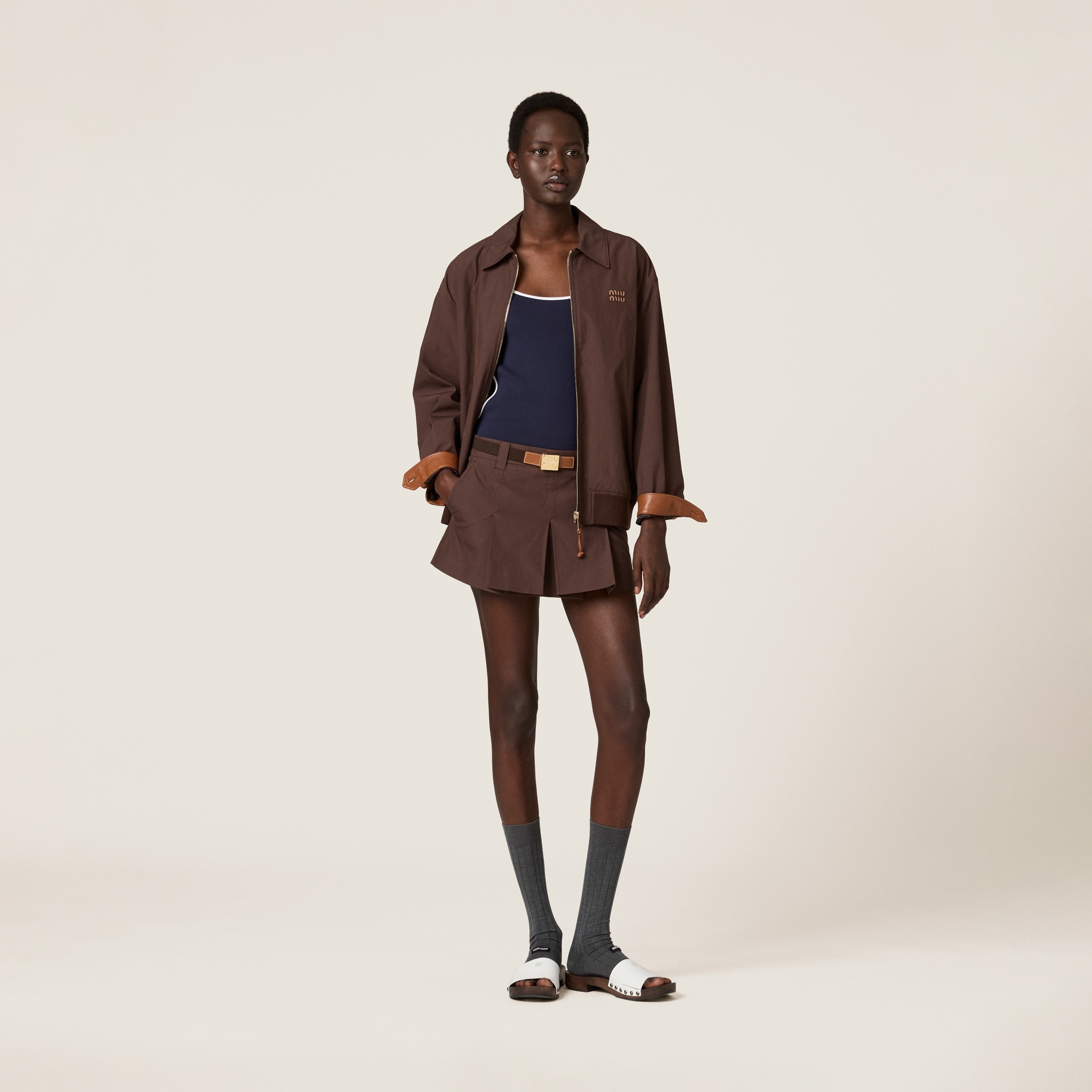 Panama cotton miniskirt - 2