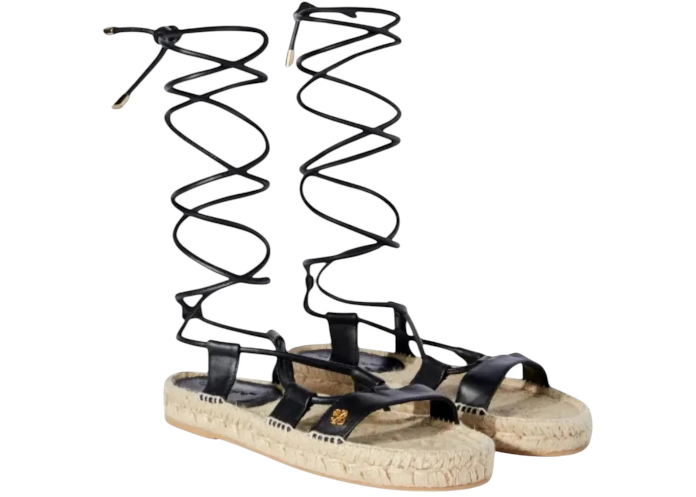 OFF-WHITE Lace Up Espadrillas Black (Women's) - 1