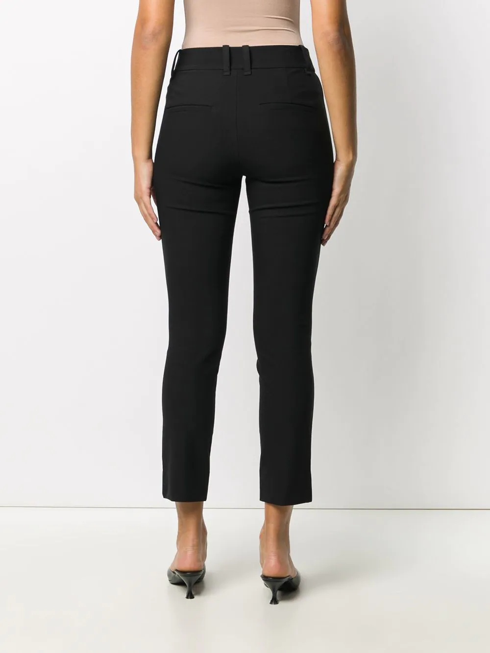 high-rise cropped skinny trousers - 4