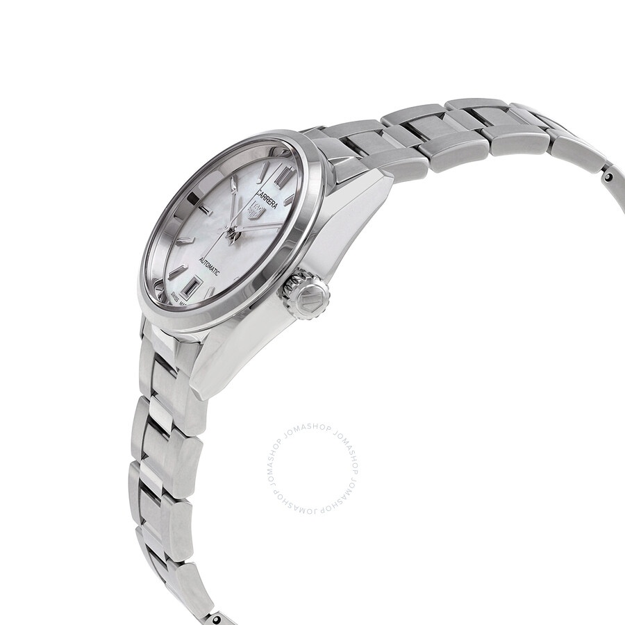 Tag Heuer Carrera Automatic White Mother of Pearl Dial Ladies Watch WBN2410-BA0621 - 2