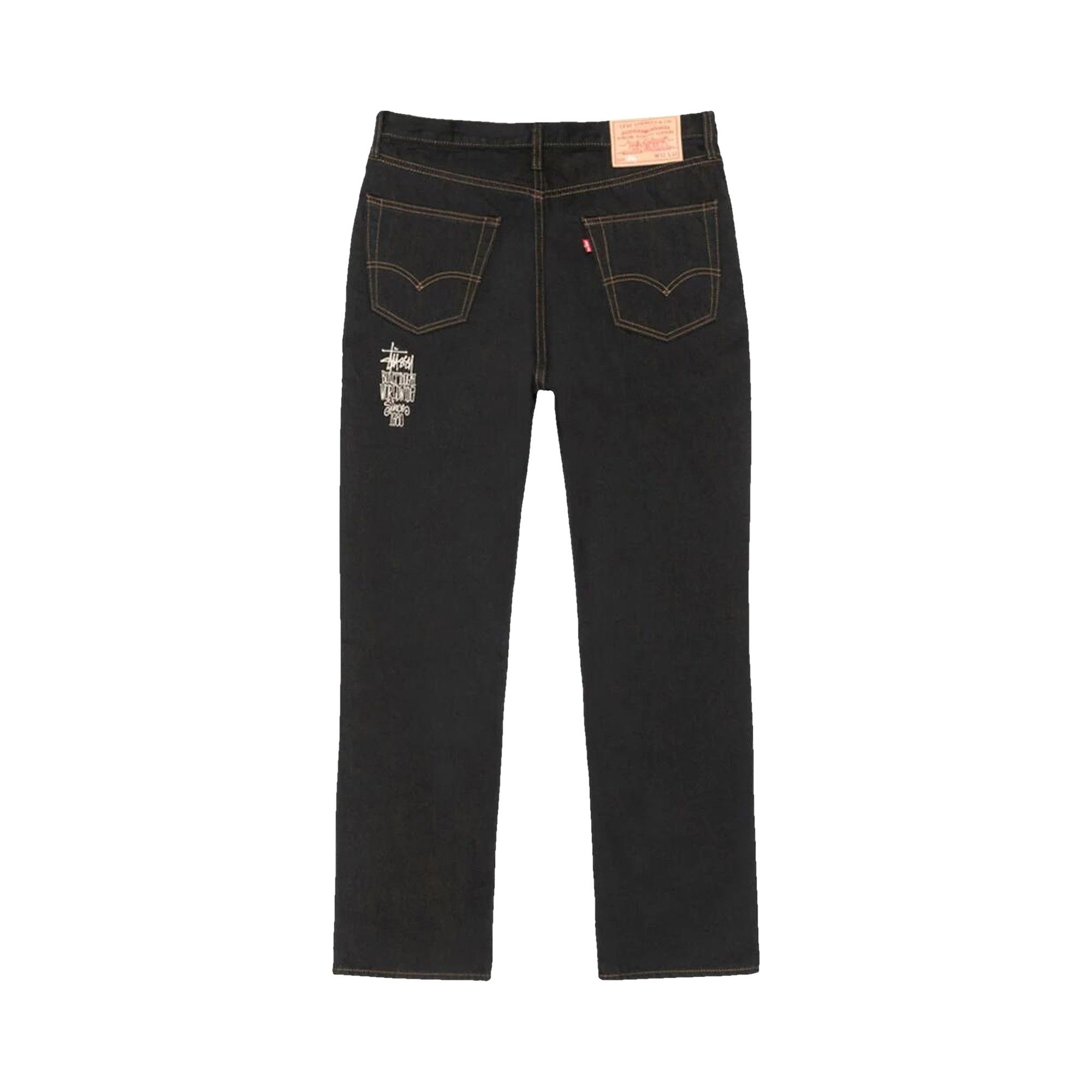 Stussy x Levi’s Crispy Rinse Jeans 'Black/Brown' - 2