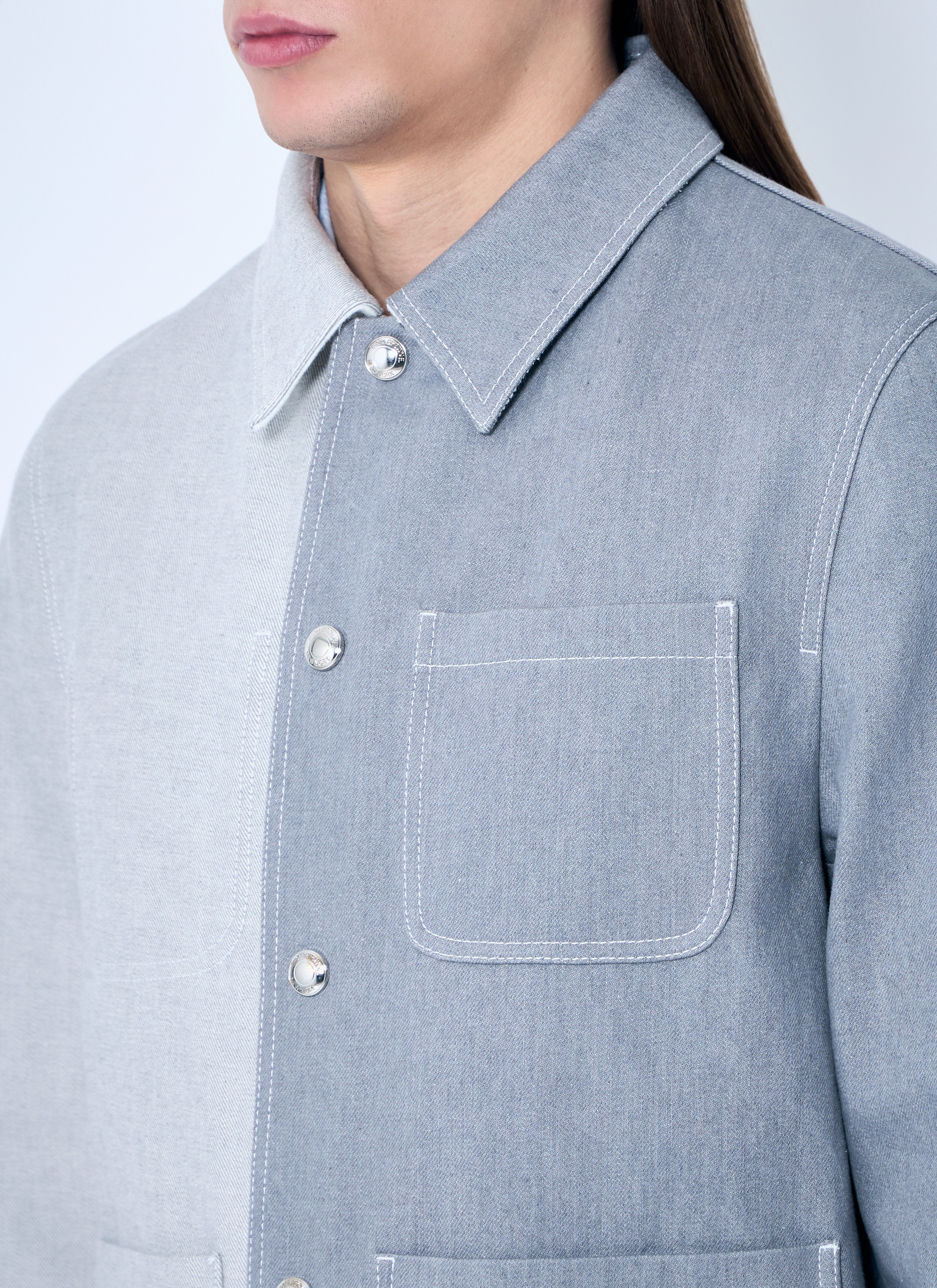 Thom Browne Men Contrast Utility Jacket - 5