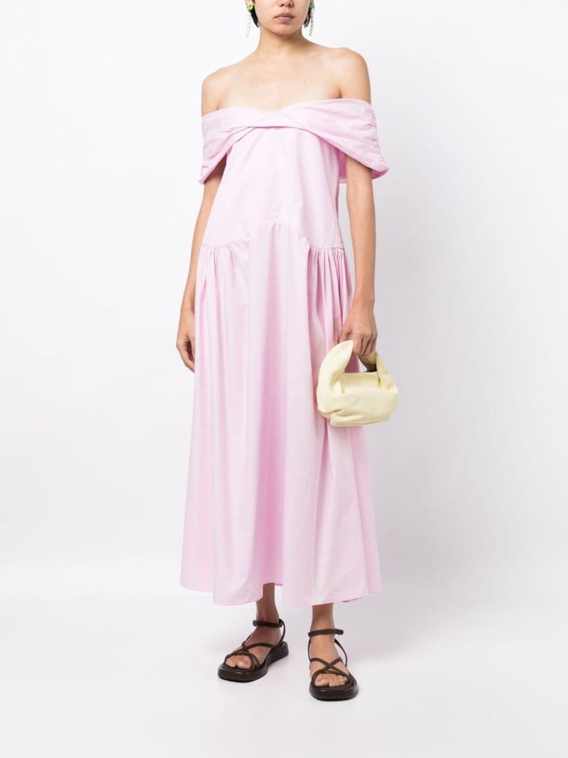KIKA VARGAS Vivian off-shoulder cotton dress outlook