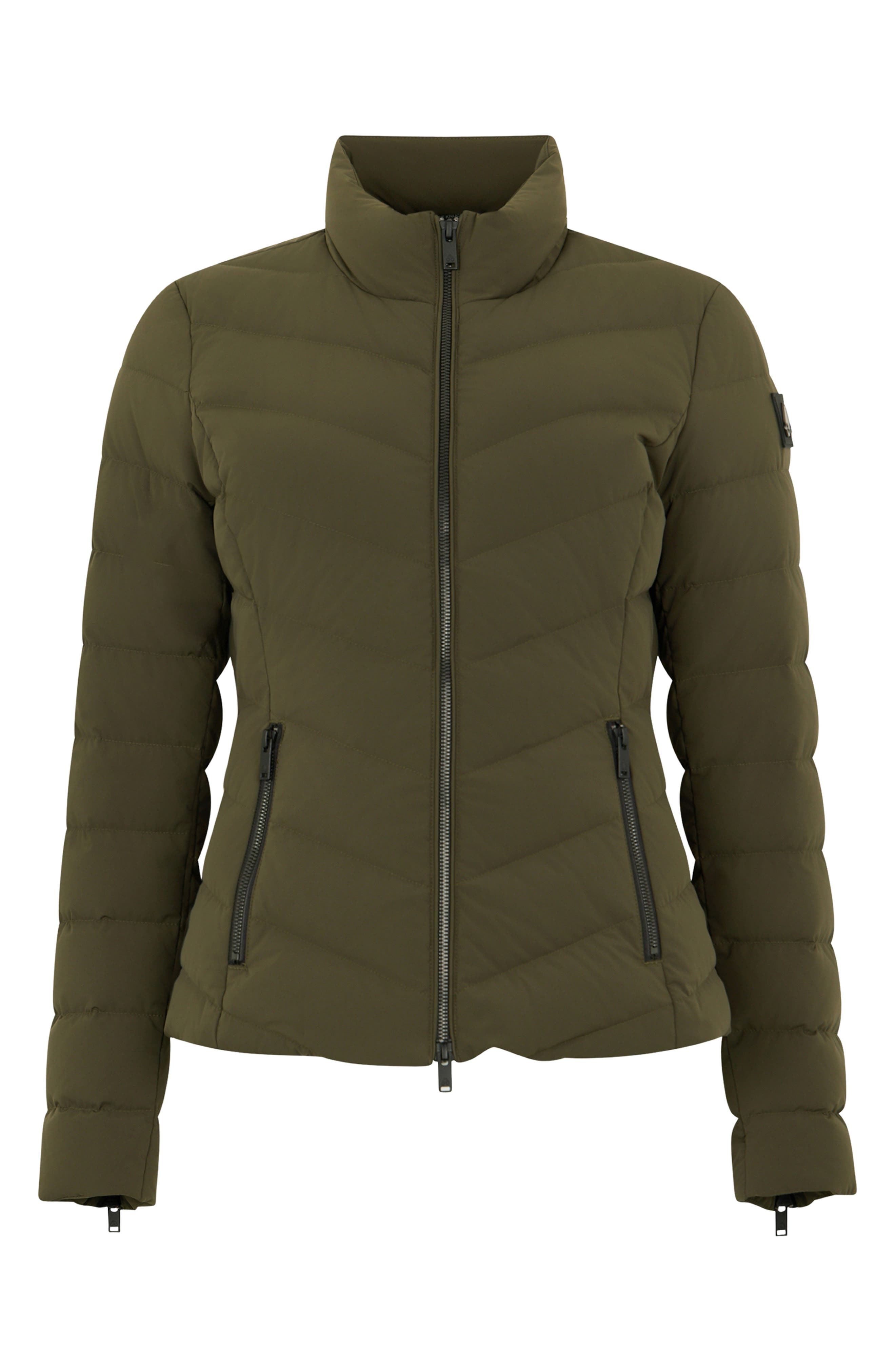 Moose Knuckles Elora Water Repellent 800 Fill Power Down Jacket in Dark Olive at Nordstrom - 5