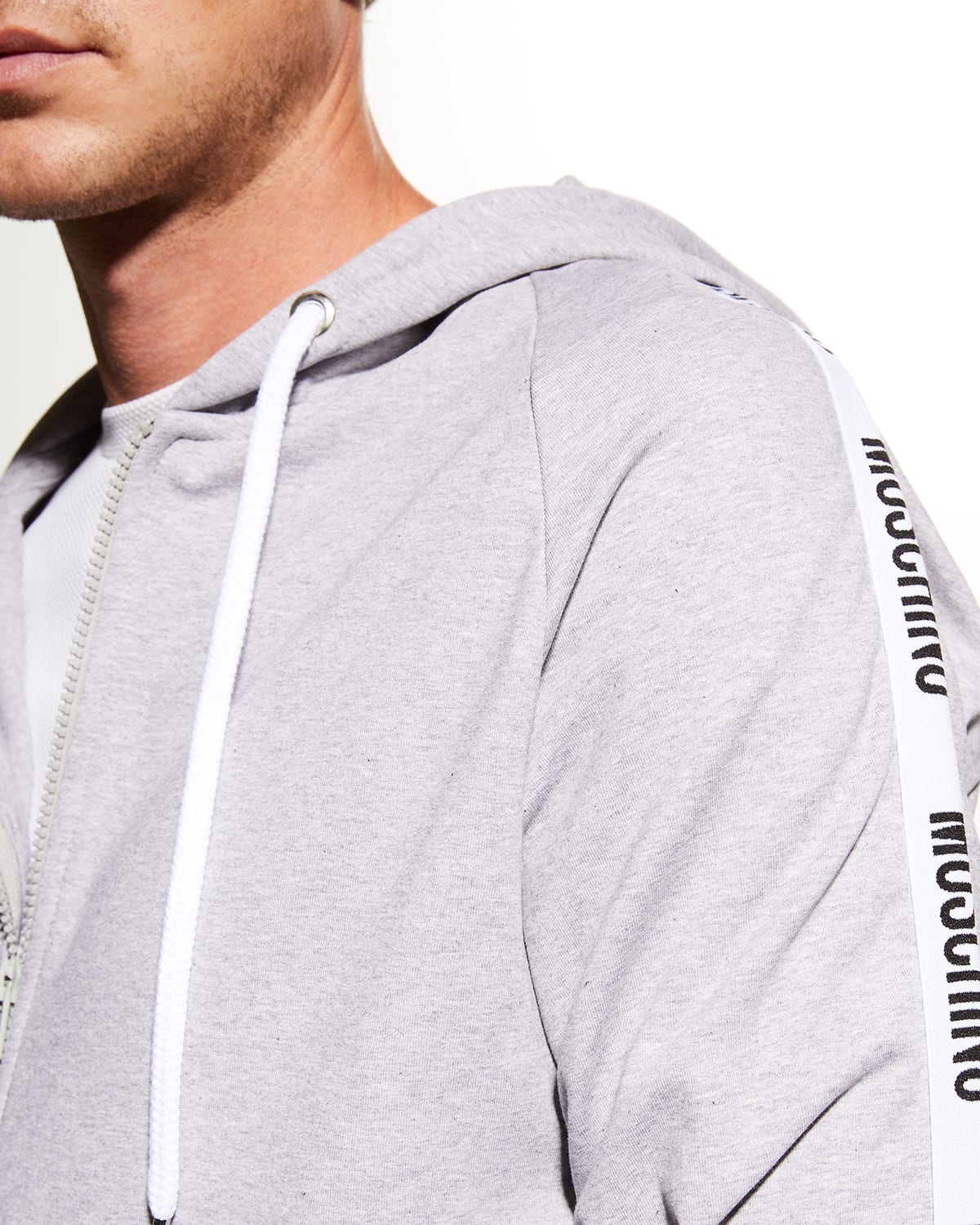 Men's Logo-Tape Zip Hoodie - 3