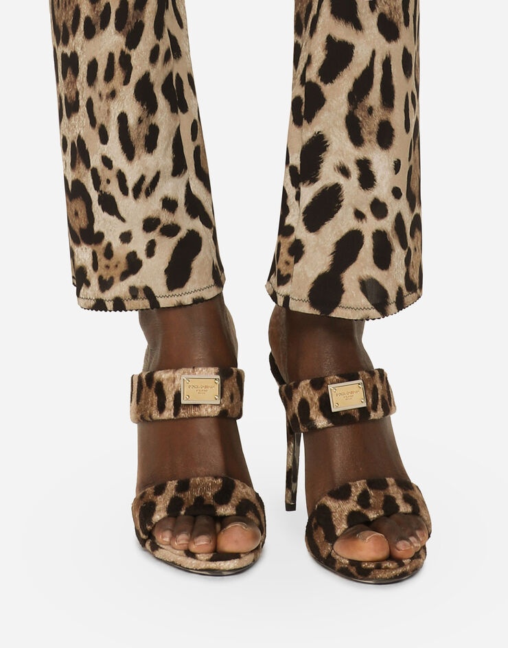 Leopard-print marquisette pants - 5