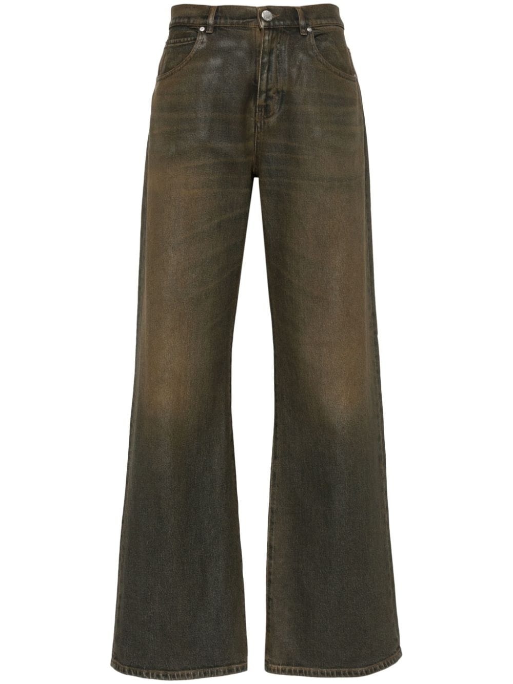 mid-rise straight-leg jeans - 1