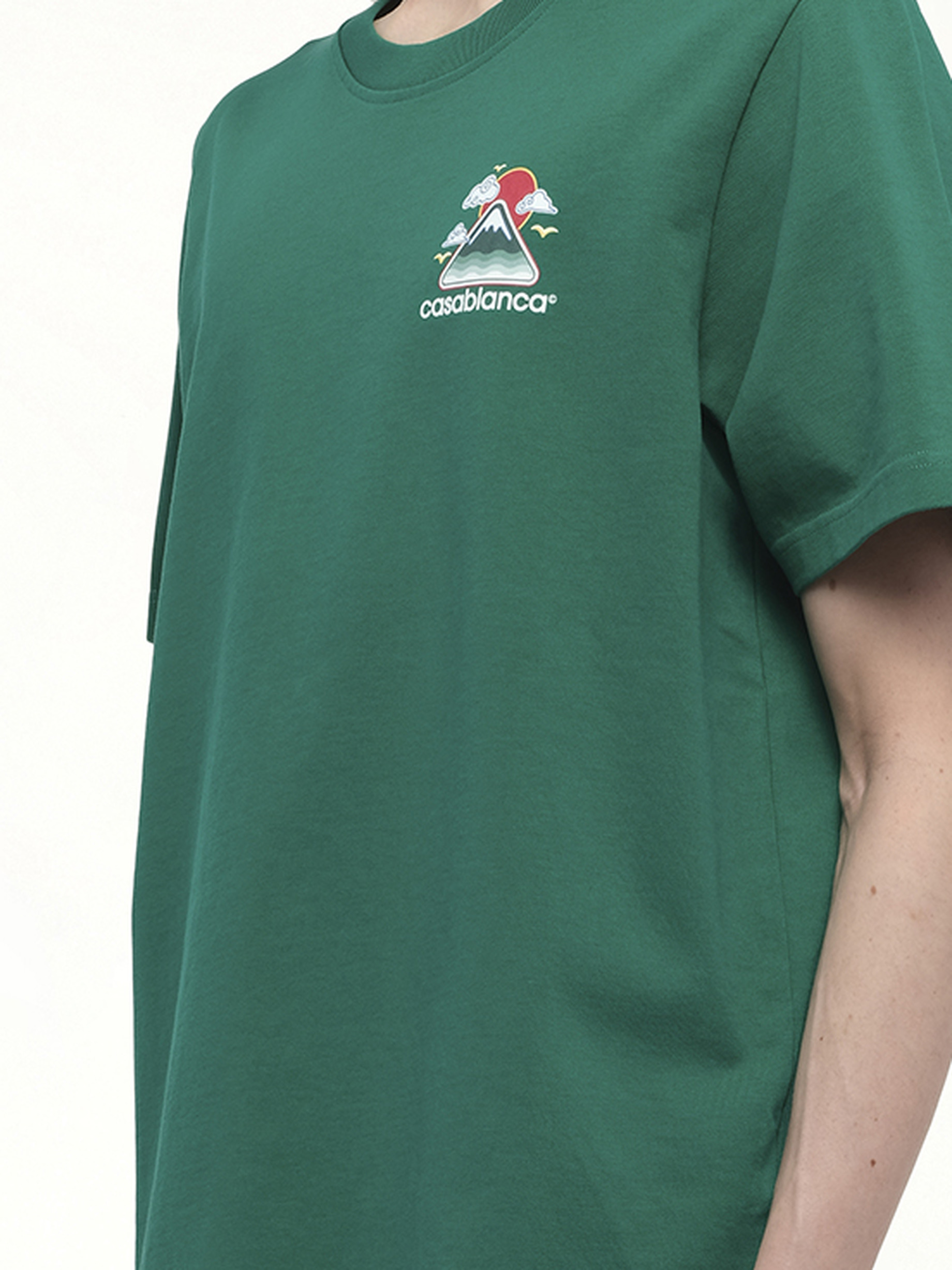 Montagne Ondulee T-Shirt in Green - 3