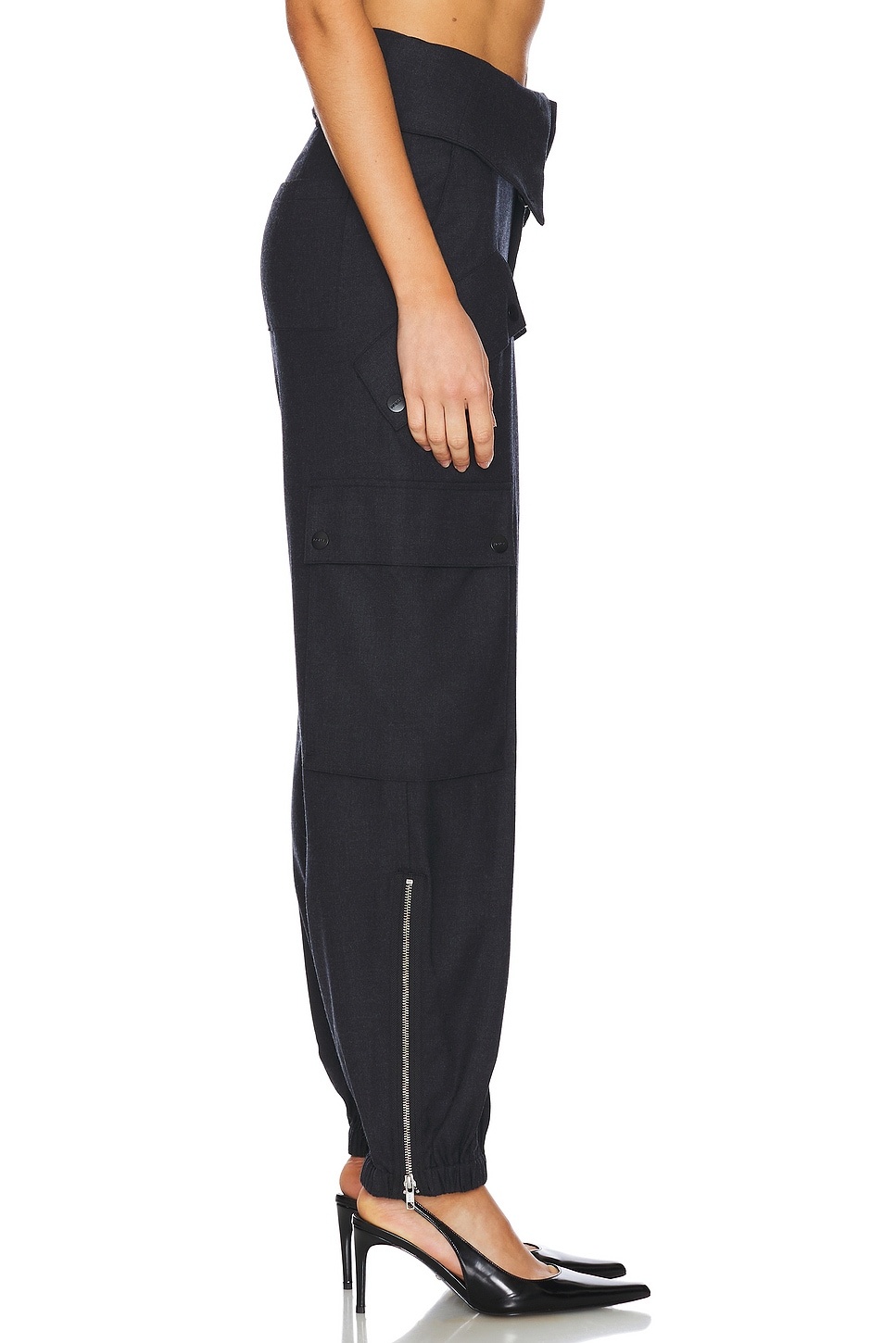 Double Waistband Cargo Pants - 3